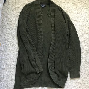 Green AE Knit Cardi